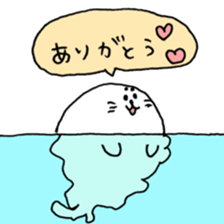 cute seal life sticker sticker #11942267