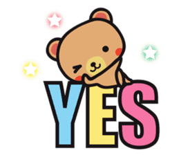 Baby bear 'Sato'(English) sticker #11943460