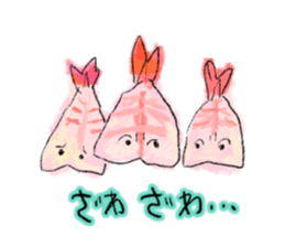 Shrimp covered sticker #11943528