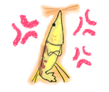Shrimp covered sticker #11943531