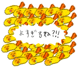 Shrimp covered sticker #11943536