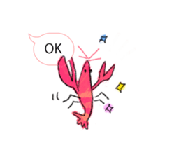 Shrimp covered sticker #11943538