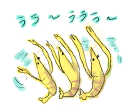 Shrimp covered sticker #11943540