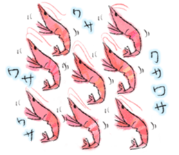 Shrimp covered sticker #11943541
