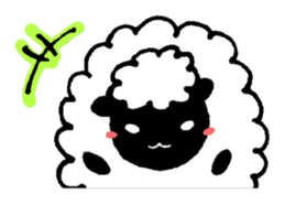 Sheep in the sky sticker #11944377