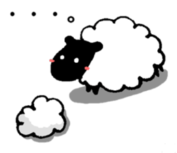 Sheep in the sky sticker #11944378