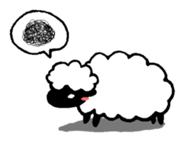 Sheep in the sky sticker #11944382