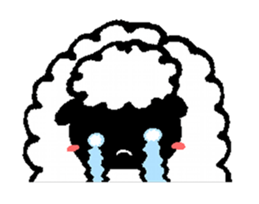 Sheep in the sky sticker #11944383