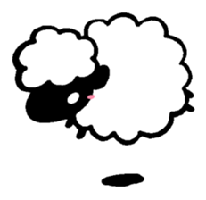 Sheep in the sky sticker #11944390