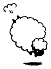 Sheep in the sky sticker #11944391