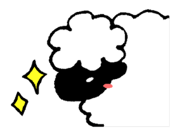 Sheep in the sky sticker #11944393