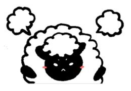 Sheep in the sky sticker #11944396