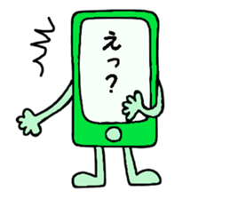 Colorful mobile phone's sticker #11945586