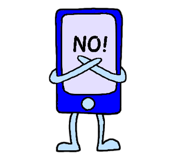 Colorful mobile phone's sticker #11945597