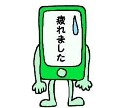 Colorful mobile phone's sticker #11945600