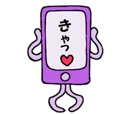 Colorful mobile phone's sticker #11945605