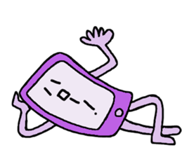 Colorful mobile phone's sticker #11945612