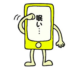 Colorful mobile phone's sticker #11945613