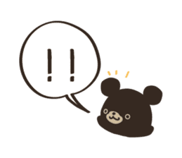 speech bubble bear Sticker sticker #11945952