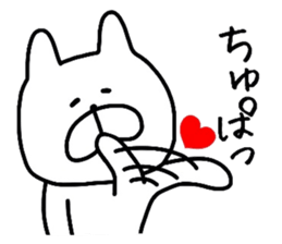 Rabbit to send the love sticker #11946608