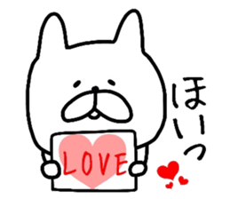 Rabbit to send the love sticker #11946621