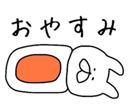 Rabbit to send the love sticker #11946637