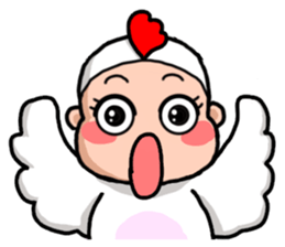 Costume Baniko(gesture)3 sticker #11946766