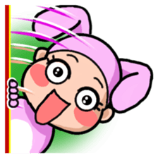 Costume Baniko(gesture)3 sticker #11946768