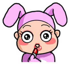 Costume Baniko(gesture)3 sticker #11946774