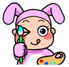 Costume Baniko(gesture)3 sticker #11946798