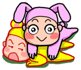 Costume Baniko(gesture)3 sticker #11946804