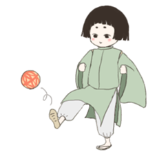 A child of the Heian period sticker #11946970