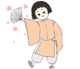 A child of the Heian period sticker #11946992