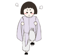 A child of the Heian period sticker #11946995