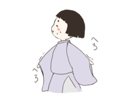 A child of the Heian period sticker #11946999
