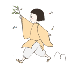 A child of the Heian period sticker #11947005