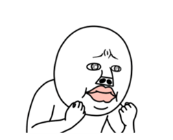 An annoying man It moves. sticker #11948226