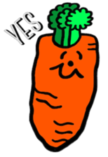 vegetable fruit face sticker #11948276