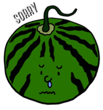 vegetable fruit face sticker #11948278