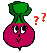 vegetable fruit face sticker #11948279