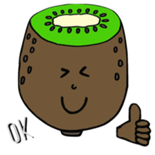 vegetable fruit face sticker #11948281