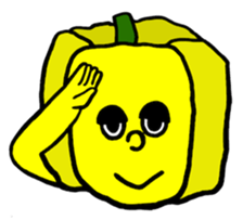 vegetable fruit face sticker #11948282