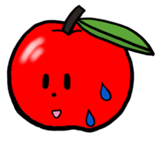 vegetable fruit face sticker #11948286