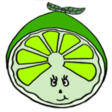 vegetable fruit face sticker #11948287