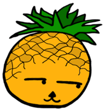 vegetable fruit face sticker #11948291