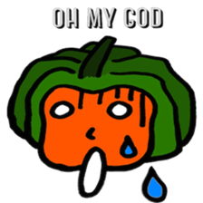 vegetable fruit face sticker #11948294