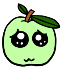 vegetable fruit face sticker #11948297