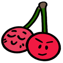 vegetable fruit face sticker #11948301