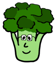 vegetable fruit face sticker #11948302