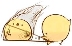 Noisy chick sticker #11948981